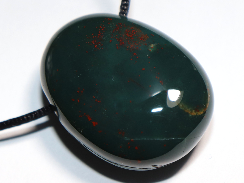 Heliotrop mit Band oder Silber 925