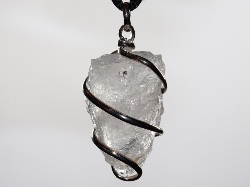 Bergkristall mit Band oder Silber 925