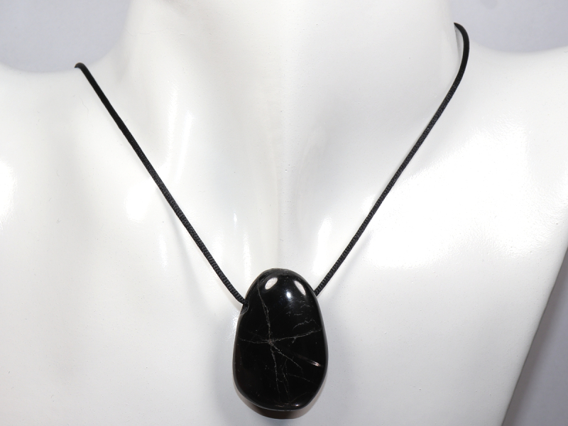 hypersthene with cord or silver 925