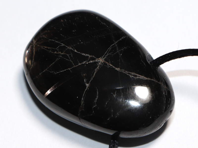 hypersthene with cord or silver 925