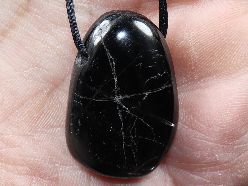 hypersthene with cord or silver 925