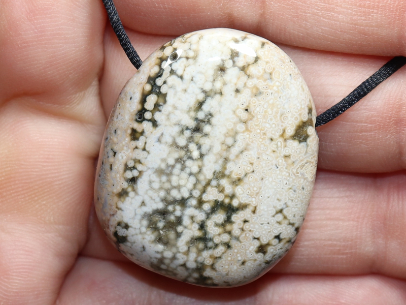 Ozeanjaspis mit Band oder Silber 925