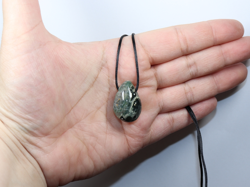 Ozeanjaspis mit Band oder Silber 925