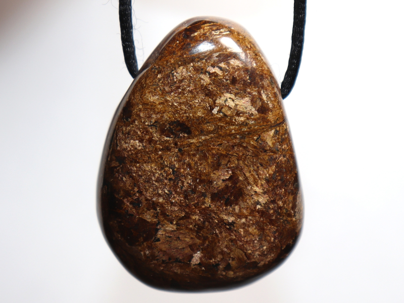 bronzite with cord or silver 925