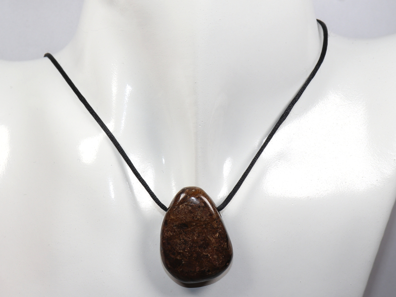bronzite with cord or silver 925