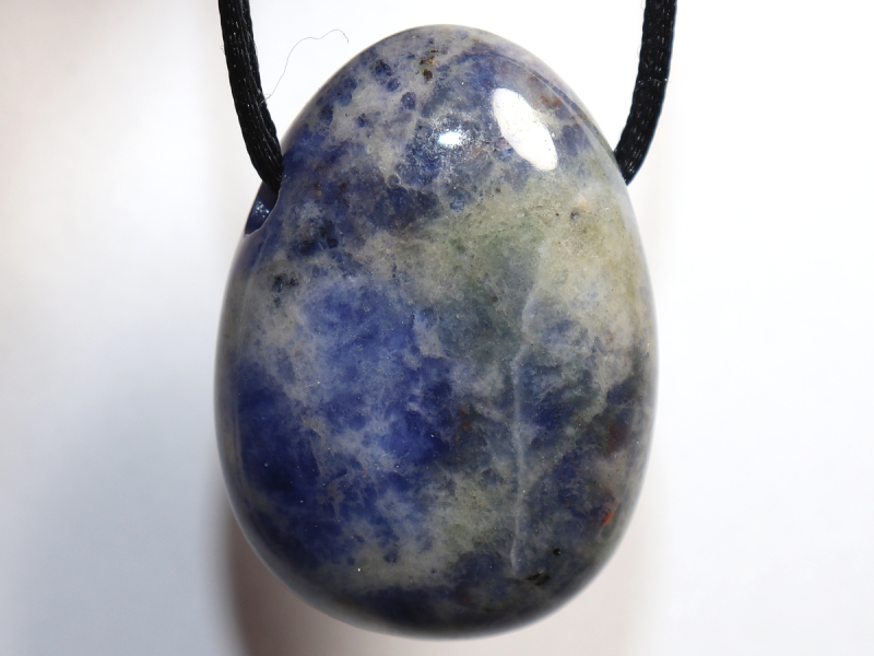 Sodalith mit Band oder Silber 925