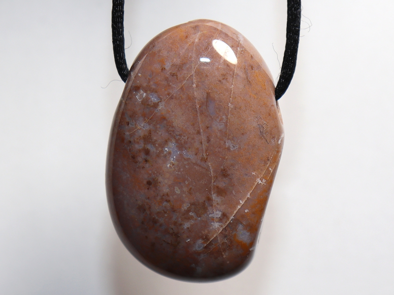 indian agate with cord or silver 925