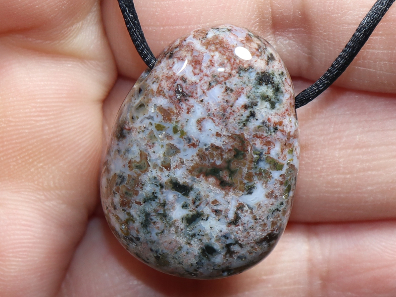 Ozeanjaspis mit Band oder Silber 925