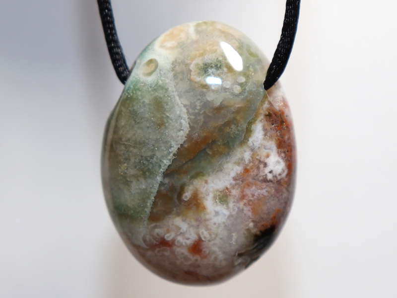 Ozeanjaspis mit Band oder Silber 925