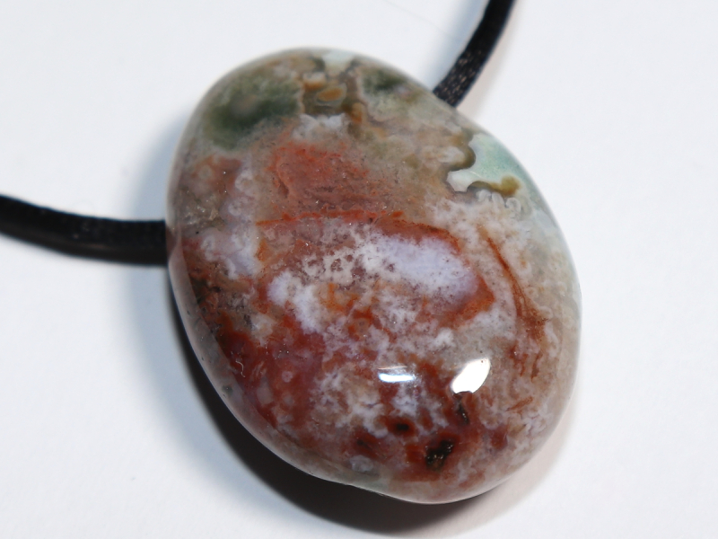Ozeanjaspis mit Band oder Silber 925