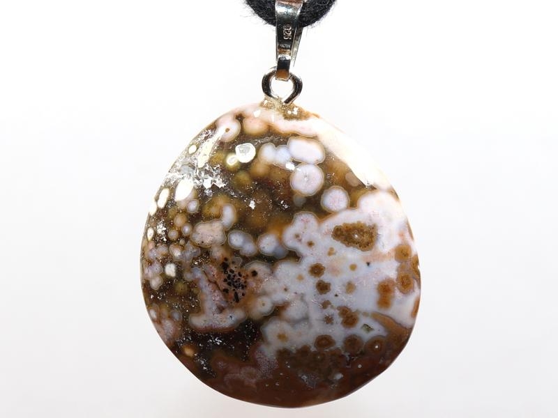 Ocean jasper on cord