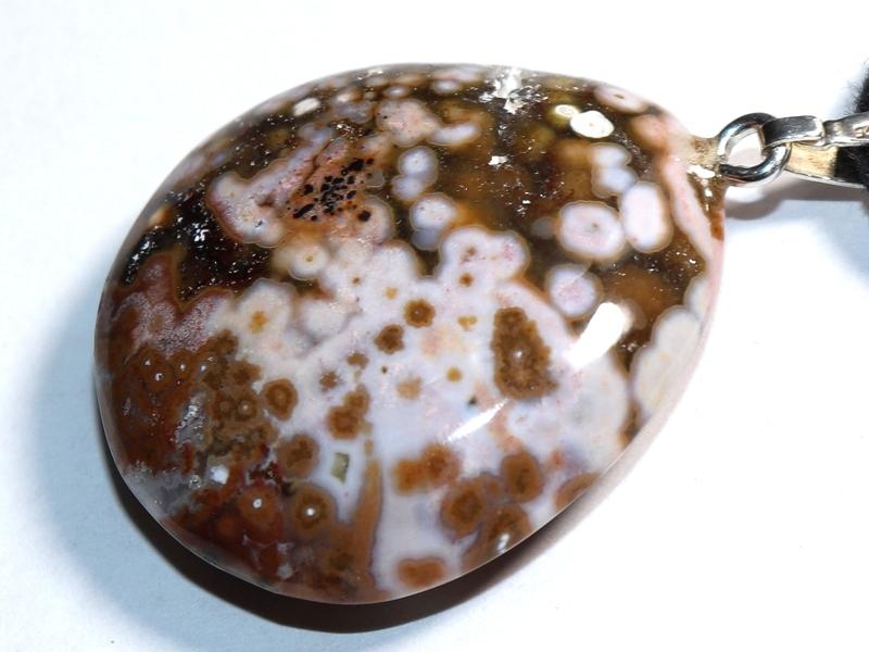 Ocean jasper on cord