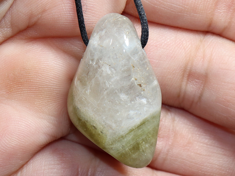 Prasiolith mit Band oder Silber 925
