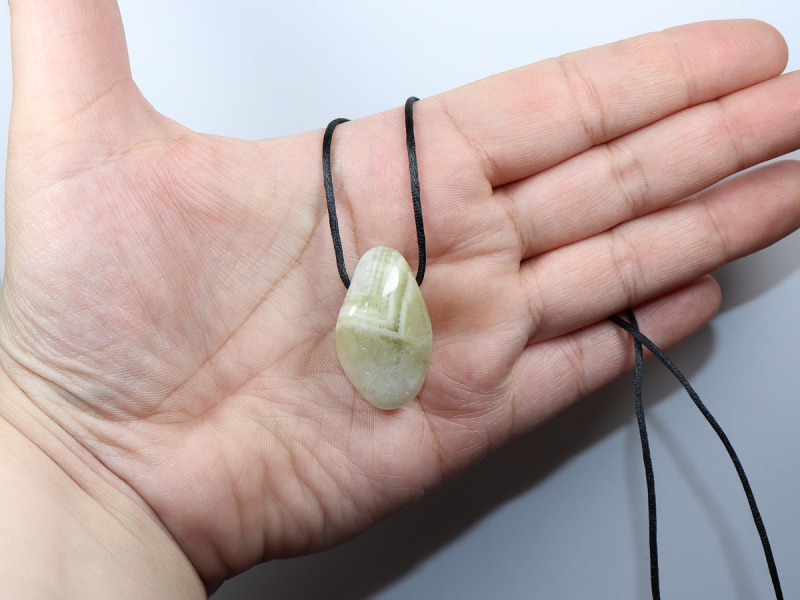 Prasiolith mit Band oder Silber 925