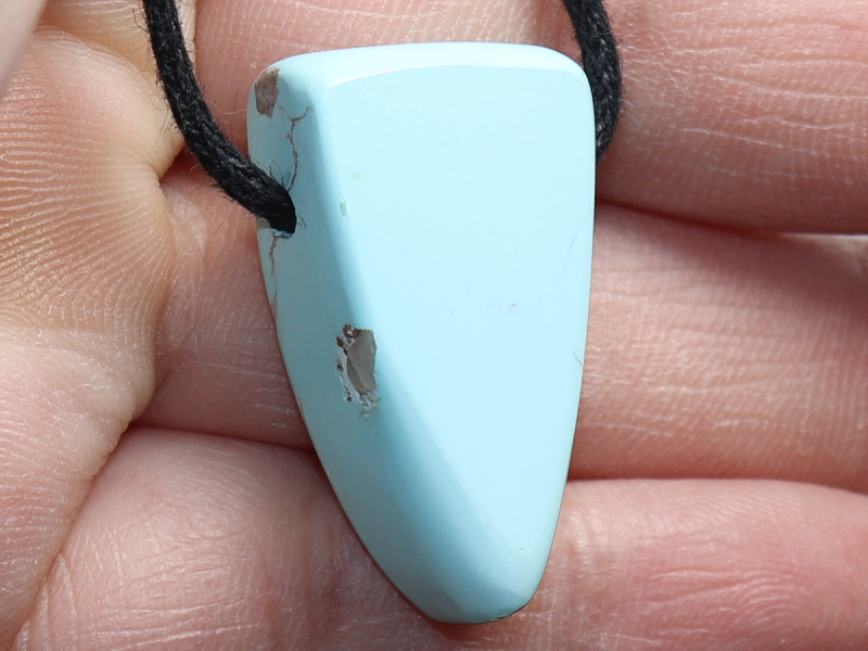 turquoise with cord or silver 925
