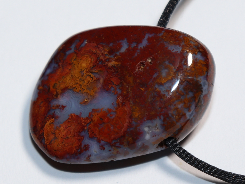 jasper-chalcedony with cord or silver 925