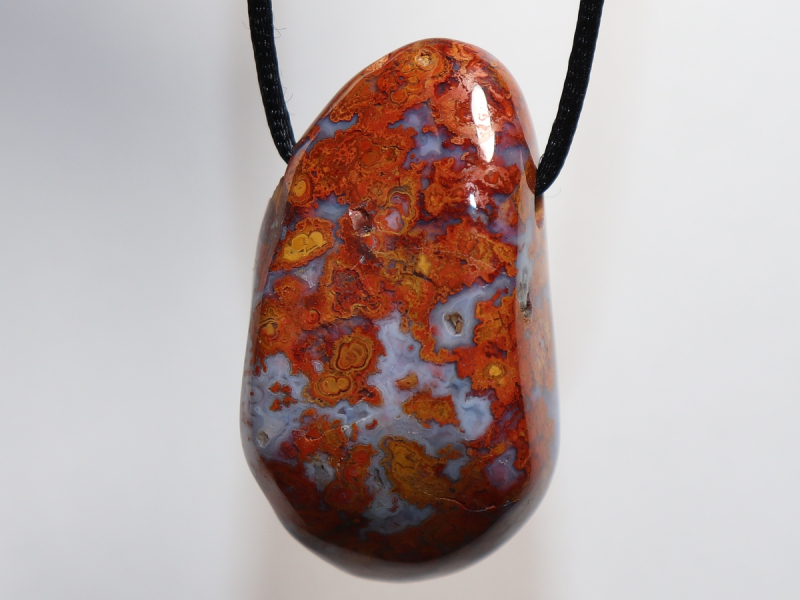 jasper-chalcedony with cord or silver 925