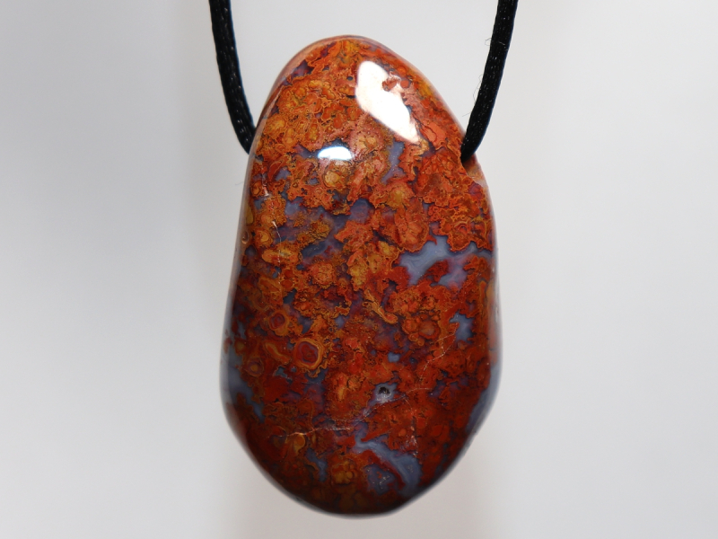 jasper-chalcedony with cord or silver 925
