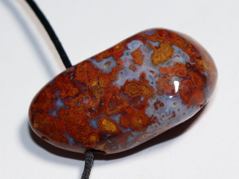 jasper-chalcedony with cord or silver 925
