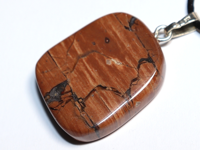 amulet stone with cord or silver 925