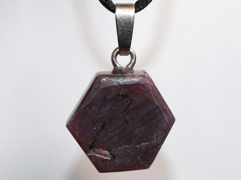 ruby with cord or silver 925