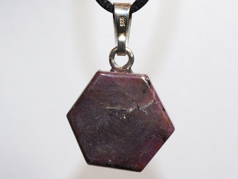 ruby with cord or silver 925
