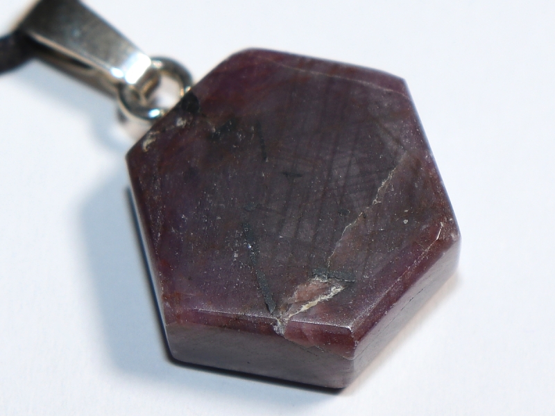 ruby with cord or silver 925
