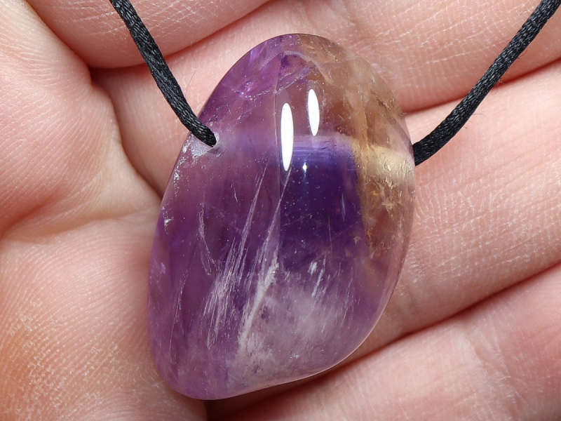 Ametrin mit Band oder Silber 925