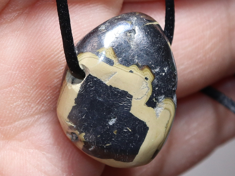 schalenblende with cord or silver 925