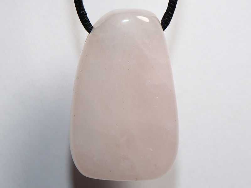 rose quartz with cord or silver 925