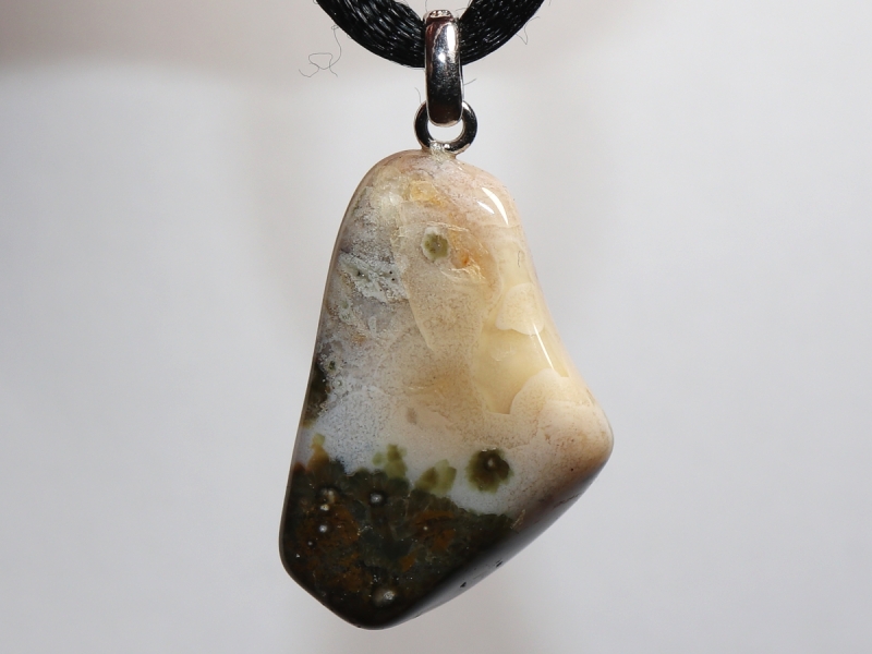 Ozeanjaspis mit Band oder Silber 925