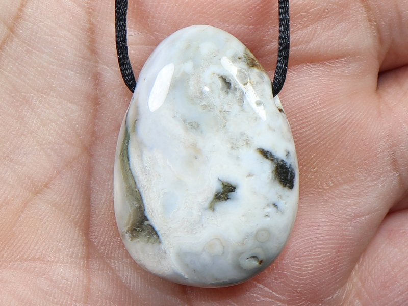 Ozeanjaspis mit Band oder Silber 925