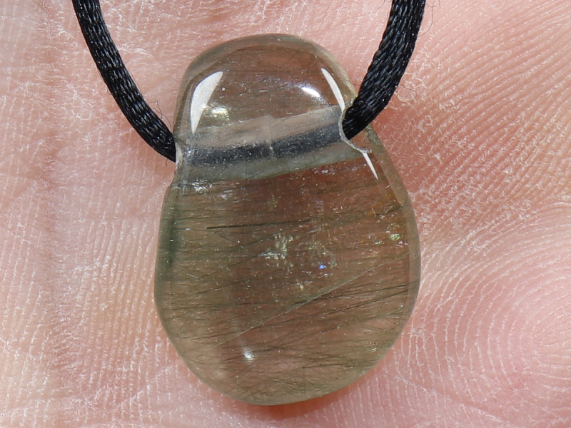 Aktinolithquarz mit Band oder Silber 925