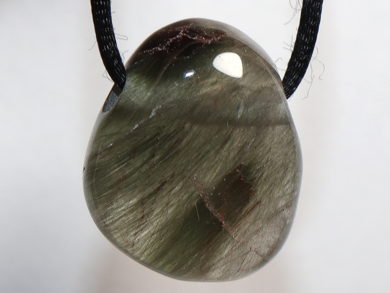 Aktinolithquarz mit Band oder Silber 925