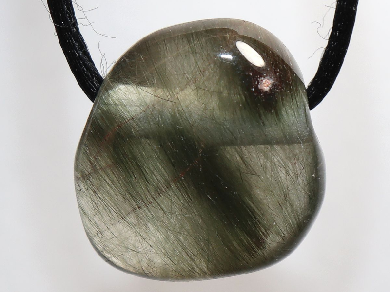 actinolite quartz with cord or silver 925