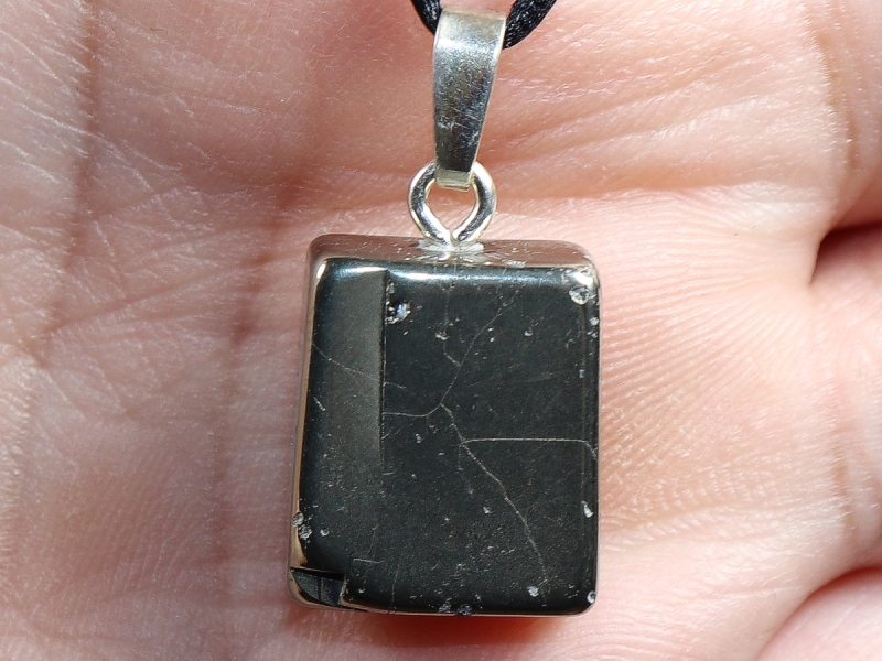 Pyrit mit Band oder Silber 925