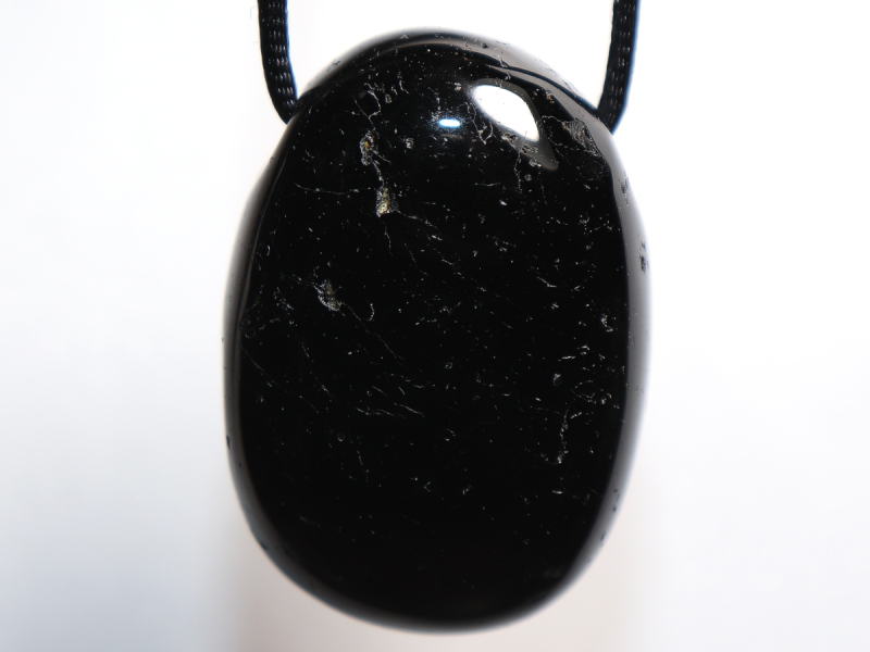 black tourmaline (Schorl) with cord or silver 925