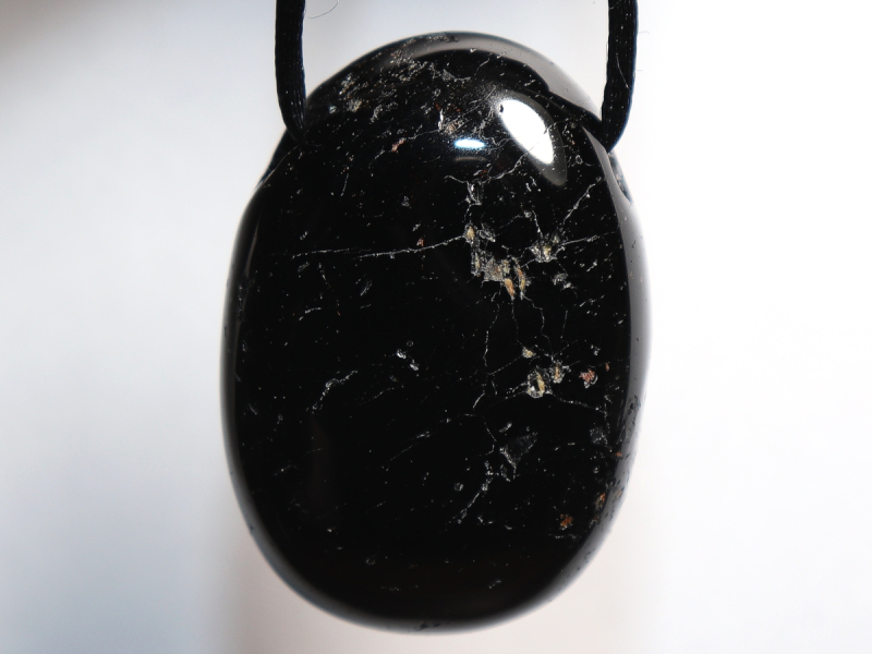 black tourmaline (Schorl) with cord or silver 925