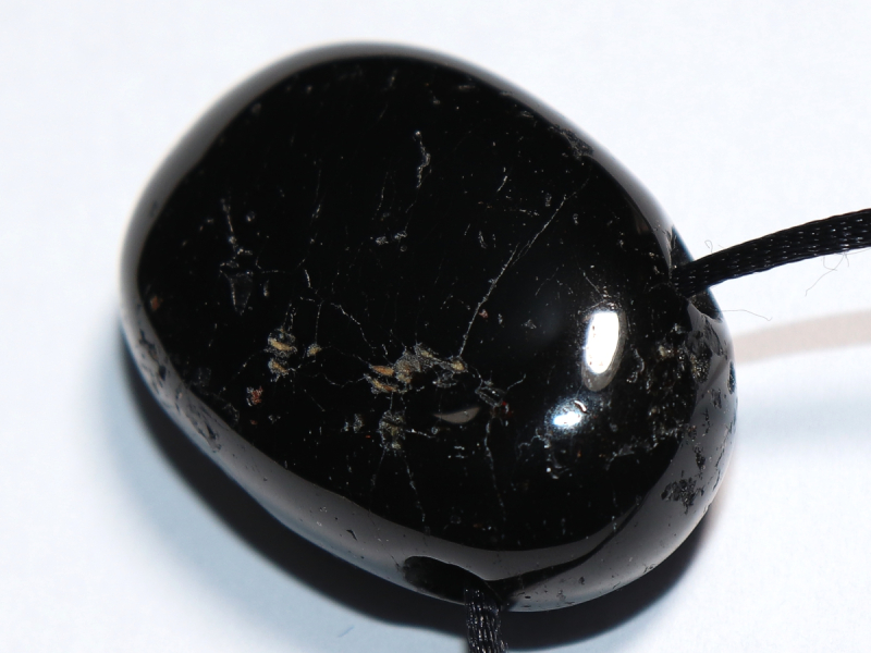 black tourmaline (Schorl) with cord or silver 925