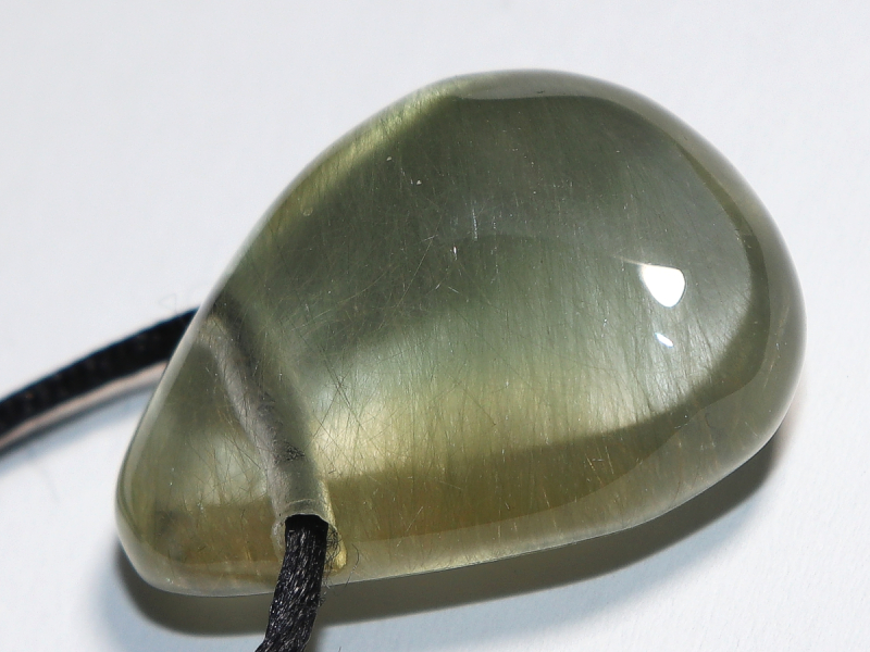 actinolite quartz with cord or silver 925