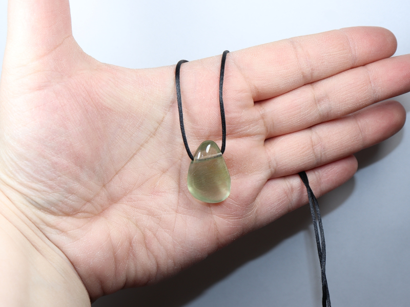 actinolite quartz with cord or silver 925