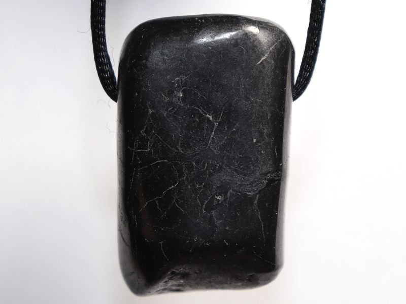 shungite with cord or silver 925