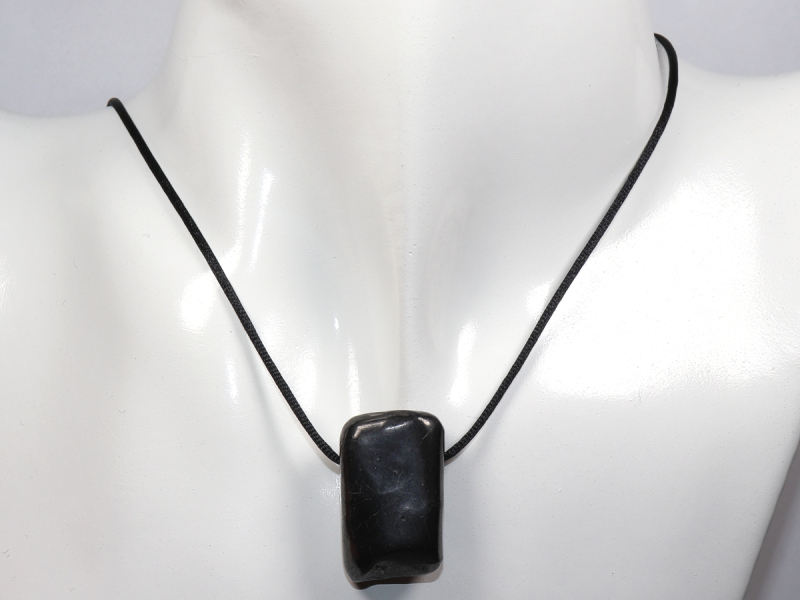 shungite with cord or silver 925