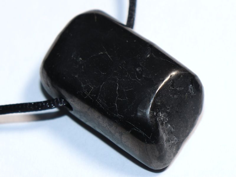 shungite with cord or silver 925