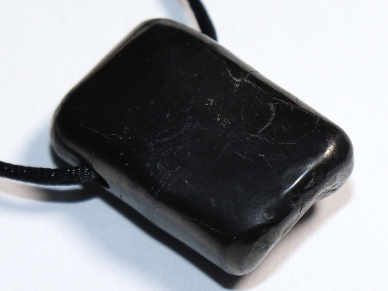 shungite with cord or silver 925