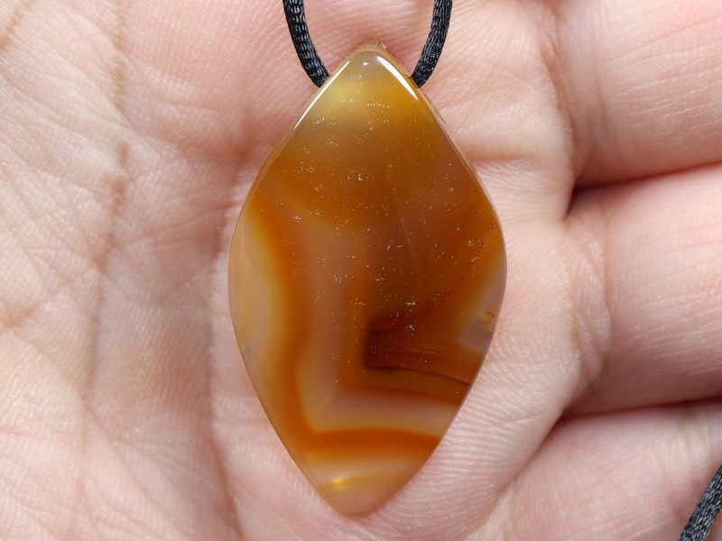 condor agate with cord or silver 925