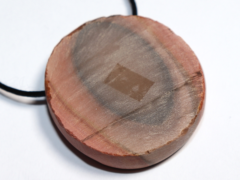 polychrome jasper with cord or silver 925
