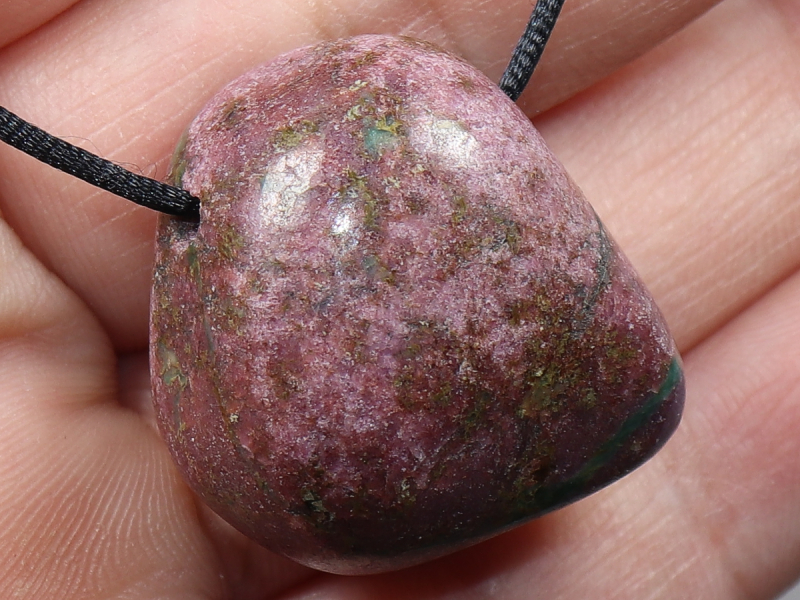 ruby with cord or silver 925