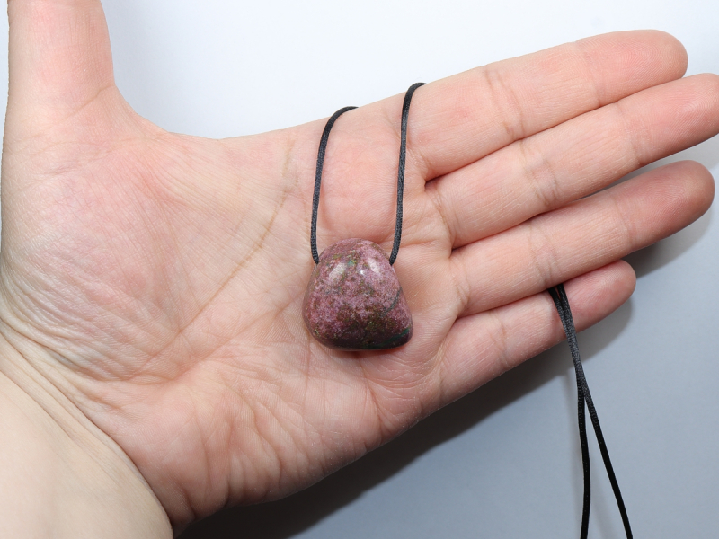 ruby with cord or silver 925