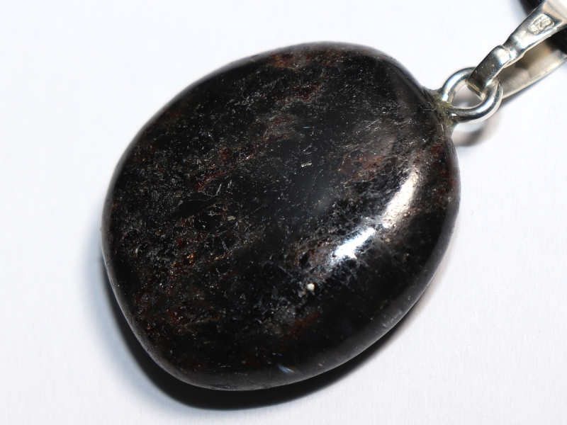 anthophyllite with cord or silver 925